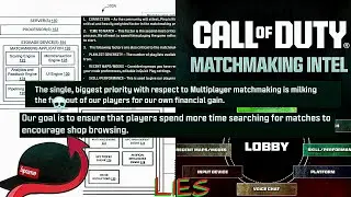 Activision Speaks on SBMM... They Lie Once Again