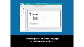 Using alignment tools-ZebraDesigner
