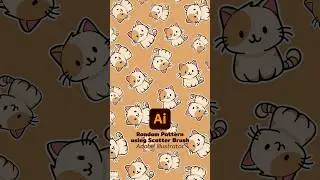 Random Pattern using Scatter Brush Adobe Illustrator