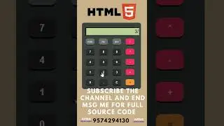 Creating a Calculator using HTML, CSS & JavaScript