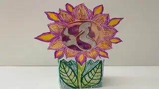 Milchkarton-Blumenfoto-Geschenkbox basteln