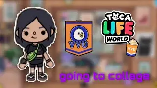 going to collage morning routine toca life