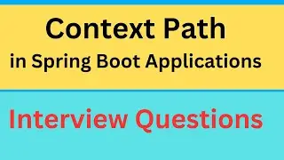 Context path in spring boot | How to Change the Default Context Path #interview #spring boot