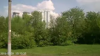 9 мая 2019 по Киевке от Москвы до Апрелевки и на маршрутке до Победы в реальном времени