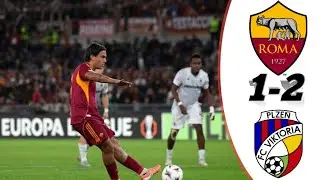 As Roma 1-2 Viktoria Plzen extended highlights Uefa Europa League 25/26