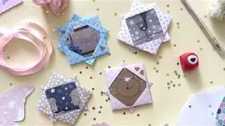 DIY Cornice portafoto origami // Origami photo frame