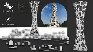 | Rhino & Grasshopper tutorial - Double skin Facade for tower