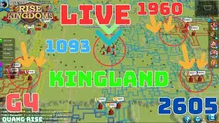 Live  4/3/2024 ( DAY 6 ) | Kingland #1093 vs #1960 | 1960 Chính Thức Out Kingland | Rise Of Kingdoms