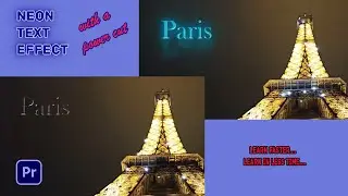 Premiere Pro Tutorial_ How To Create An Easy Neon Text Effect in premiere pro.