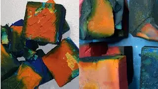 Colourful Dyed Gymchalk ASMR💙💜❤🧡🤍💛💚🖤🤎