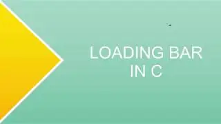 LOADING BAR || C PROG || DEV C++