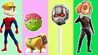 Wrong Heads Paw Patrol Superhero Cake Pop Finger Family Nursery Rhymes For Children
