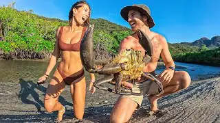 MUDCRAB BAREHANDED Catch & Cook (New Adventure Begins!)