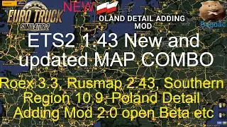 ETS2 1.43 New and updated MAP COMBO   24 MAPS