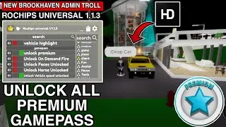 Brookhaven Script Rochips Universal Unlock All Premium Gamepass |Hydrogen,Fluxus,Arceus x Mobile