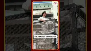 SRK greets fans outside Mannat l Red FM Bengaluru #SRK #dance #greets #fans #mannat #redfmbengaluru