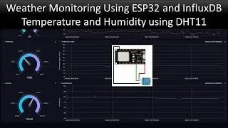 Weather Monitoring using ESP32 and Influx DB Using DHT11 