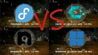 Windows VS Fedora VS Cachyos VS Nobara | Linux Gaming Benchmarks