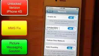 Part 2 MMS Picture Messaging Setup Fix Solution Unlocked iPhone 4S Verizon How to tutorial