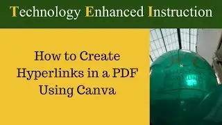 Creating Hyperlinks in a PDF with Canva