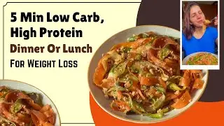 Low Carb High Protein Vegan Dinner Recipe | Healthy 5 Min Quick Meal Idea for Weight Loss