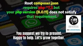 Root composer.json requires php ^7.0 but your php version (8.0) does not satisfy that requirement