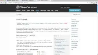 WordPress Child Theme overview and where to find extra resources