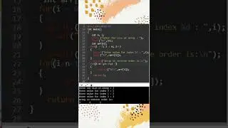 C program to print Array in reverse order // Array in c programming // C tutorials