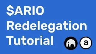 $ARIO Redelegation Tutorial | Optimize Your Rewards
