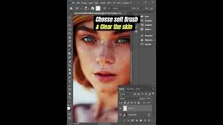 Face Retouching by using Mixer Brush Tool.  