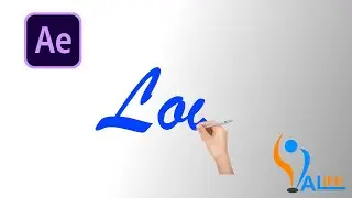 After Effect Tutorial: Hand writing animation text