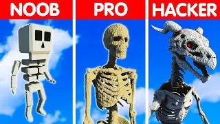 NOOB vs PRO vs HACKER Teardown Explosion | Skeleton