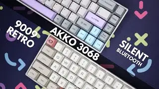 Epomaker Akko 3068 9009 Retro and Silent Bluetooth Keyboard Review- Aesthetics First!