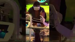 exciting!! she plays virtual reality games