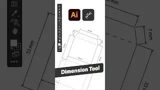 Adobe illustrator, Dimension Tool #shorts #adobe #eğitim