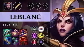 LeBlanc Mid vs Galio: Unstoppable - KR Challenger Patch 14.24