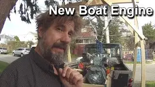 New boat engine- Wooden boat restoration - Boat refit - Travels With Geordie #79