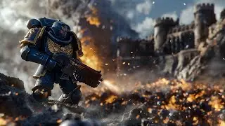 Can SPACE MARINES Defend the Wall Against 8,000,000 Chaos Daemons? - WARHAMMER 40K - UEBS 2