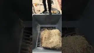 Shredding Straw | Biomass Waste Shredder 