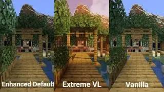 Sildurs Enhanced Default and Sildurs Vibrant | Minecraft 1.15 Shader Comparison