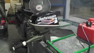 Johnson - 6hp Sea Horse 1974 (работа на стенде)