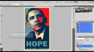 Photoshop cs5// Obama hope( En español)