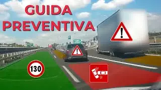 Evitare gli INCIDENTI con la GUIDA PREVENTIVA: tecniche, consigli, esempi su strada - Guida sicura