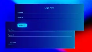 Input Form with Animated Neon Button  -  HTML & CSS