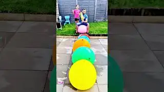 Colorful Water Balloons Pop 🤪🎈😱✅️ #shorts