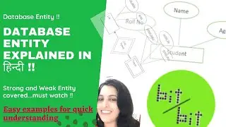 #07-Entity in DBMS in Hindi