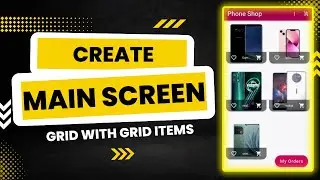 3- Create Main Screen Grid with Grid items | Flutter Tutorial