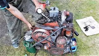 T-16 engine. Trying to start it.