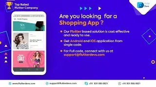 Flutter Shopping Application Demo
