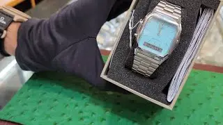 how to adjust the size of casio AQ230 Tiffany & set the hands time by using SIMPLE HOUSEHOLD tools